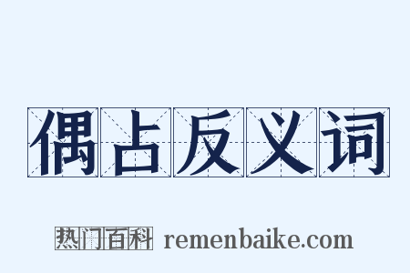 偶占反义词是什么意思的图片